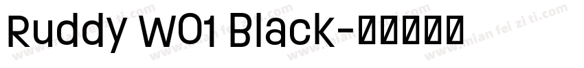 Ruddy W01 Black字体转换